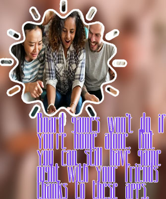 Online games with friends on video call